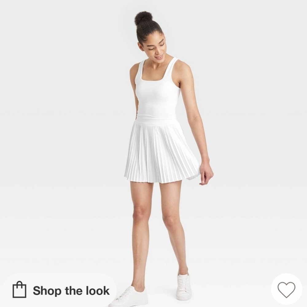 NWT All in Motion White Tennis Dress ~ 2 Sizes Avail